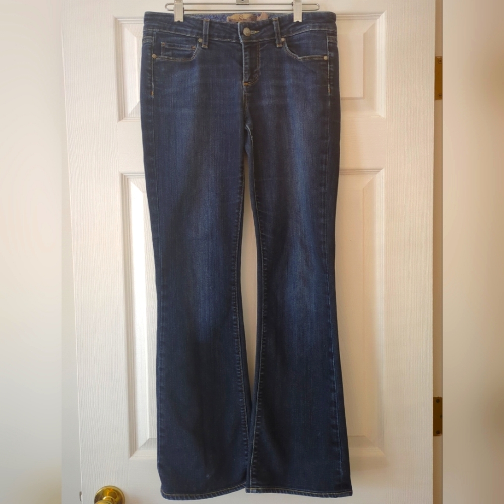 Womens PAIGE Blue Denim Laurel Canyon Boot Cut, Size 27
